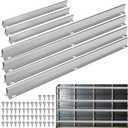 16FT Garage Door Support Strut Kit (Double Car Door), 18-Gauge (1mm) Galvanized Steel Reinforcement - Storm-Ready Anti-Buckling Brace, 7-Segment Overlapping Design, Fits 16x7 16x8 Doors