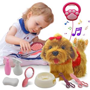 Jaydear Toy Dog That Walk and Bark, Sing, Wag Tail, Lick, Repeat Your Words & Plush Golden Stuffed Puppy for Boys, Girls Toy Dogs