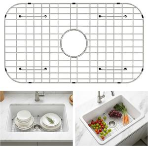 Sink Rack for Bottom of Sink (24 x 12 Inch), Center Drain