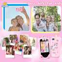 Kids Smart Phone with Dual Camera, Game & Music Player, Toddler Learning Play Toy Cell Phone, Gifts for Girls, Christmas, Birthday, Age 3-10, Light Pink