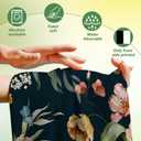 Boho Flowers Hand Towels for Bathroom,Set of Lightweight Breathable 2 Soft Absorbent Kitchen Towels Set for Gym Bathroom Hotel Sport