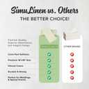 SimuLinen Champagne Linen Feel Disposable Dinner Napkins - Cloth-Like Kosher Napkins for Celebrations, Weddings, and Showers, 16"x16", Box of 50