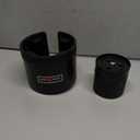 Upgraded Car Cup Holder Expander Adapter with Offset Adjustable Base, Compatible with Yeti 14/24/36/46oz Ramblers, Hydro Flasks 32/40oz, Other Large Bottles Mugs in 3.5"-4.0", 1 Pack (Black)