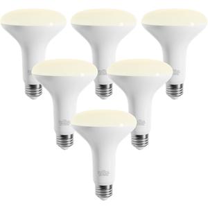 LED Flood Light Bulbs, BR30 Dimmable 750LM Recessed Light Bulbs, 8W(65W Equivalent), CRI80, 2700K Soft White, 15000 Hours, E26 Base LED Can Bulb, 6 Pack