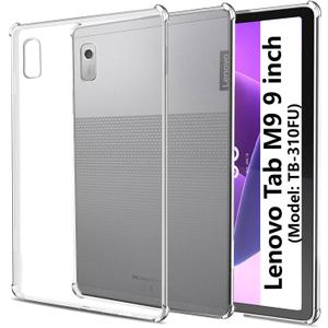 easyBee Case Compatible with Lenovo Tab M9 9 inch, Ultra Thin Silicone Shockproof Back Shell HD Transparent TPU Protective Cover - Clear Transparent