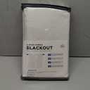 INOVADAY 100% Blackout Curtains for Bedroom, Black Out Curtains 84 Inch Long, Clip Rings Linen Blackout Drapes, Thermal Insulated Room Darkening for Living Room, 2 Panels - Beige,W50xL84