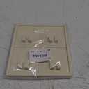 Oirlv Microfiber 4 Slots Jewelry Earring Display Tray Earring Display Organizer Tray(Beige)