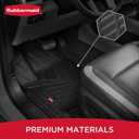 Rubbermaid Car Mats for Ford F250 F350 F450 F550 2017–2026 Crew Cab | All Weather Floor Mat Custom Fit Rubber Waterproof Heavy Duty Truck Mats Front Rear (Bucket Seat w/Under Seat Storage)