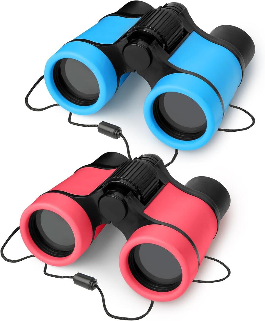 Binoculars for Kids Toy Binoculars Set for Age 3-12 Years Old Boys Girls Outside Play, Bird Watching, Camping, Educational Learning, Birthday Presents