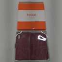 TUCCH Case Wallet for iPhone XR, Kickstand RFID Blocking Credit Card Slot PU Leather Folio Phone Cover with Wireless Charging [Shockproof TPU Shell] Compatible with iPhone XR 6.1, Dark Red