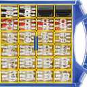 haisstronica 220PCS Tinned Copper Wire Lugs Kit,110PCS AWG 8 6 4 2 1 Heavy Duty Battery Cable Lug Ends Ring Terminal Connectors,Electrical Eyelets with 110PCS 3:1 Heat Shrink Tubing