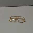 FEISEDY Blue Light Blocking Glasses Fake Nerd Clear Square Computer Lightweight Pilot Glasses Frame Oversized B2866 (Transparent Tea Frame)