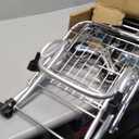Stairs Climbing Shopping Cart 360 Swivel Wheels Foldable Collapsible & Lightweight, Perfect for Groceries Laundry Utility Cart