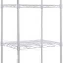 GIOTORENT 6-Tier Storage Shelves Standing Shelving Metal Units, Adjustable Height Wire Shelf Display Rack for Pantry Laundry Bathroom Kitchen 16.6 x 11.8 x 63, White