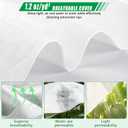 10 x 33 Ft White Shade Cloth for Garden, 1.2 oz/yd Thick Non-Woven White Light Refraction Sun Shade Cloth Cover for Protecting Outdoor Plants Vegetables from Direct Sunlight