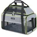 Lekereise Extra Large Pet Carrier with Wheels ‚Äì SoftSided Foldable Rolling Cat Carriers for 2 Small Cats or Medium Large Dog Under 30lbs, Stable & Ventilated Travel Crate for Camping Outdoor, Grey