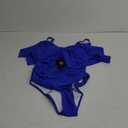 SUUKSESS Women Slimming Ruffle One Piece Swimsuits Ruched Tummy Control Bathing Suits (Large, #1 Royal Blue)