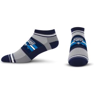 For Bare Feet Minor League Baseball Unisex For Bare Feet Milb Streak No Show Sock (Large, Team)
