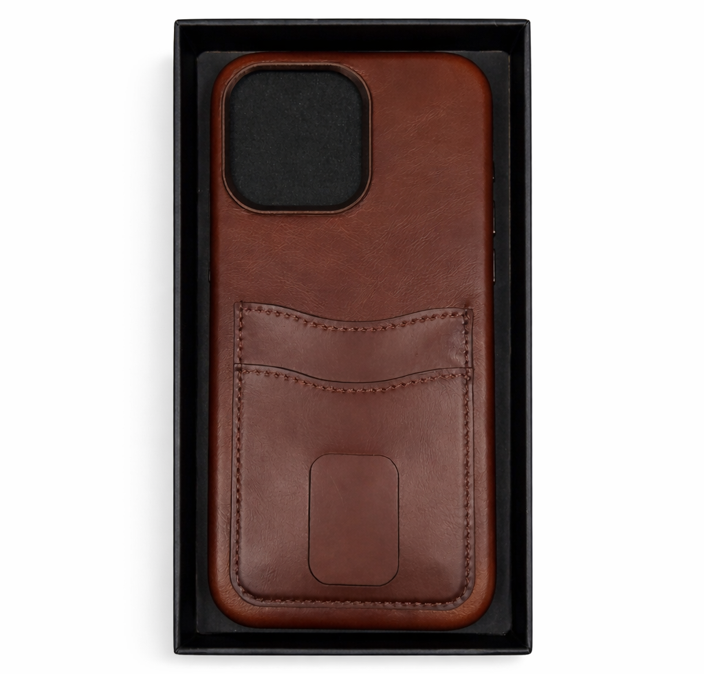 YICOSUN Case for iPhone 15 Pro Max: Wallet Case with Card Holder - Luxury Leather Design - Standalone Button & Anti Stick- Phone Cover for Women Men(6.7-inch) - Brown