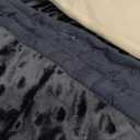 Mr. Sandman Weighted Blanket 7LBS 41 x 60 Inches, Minky Dots Heavy Blanket with Glass Beads, Soft and Cooling for School and Home, Navy Blue