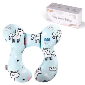 KAKIBLIN Baby Neck Pillow, Baby Travel Pillow, Baby Support Pillow,Upgraded Baby Neck Pillows for Car Seat Toddler Head and Neck Support Pillow for Car Seat, Pushchair(Unicorn)