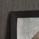 SAFAVIEH Natural Fiber Collection Accent Rug - 2' x 3', Charcoal & Charcoal, Border Sisal Design, Easy Care, Ideal for High Traffic Areas in Entryway, Living Room, Bedroom (NF441D)