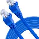 GE RJ11 High Speed Modem Cable, 14ft, 10x Faster Than Standard Cable, Blue 35288