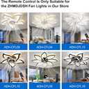 Remote Control for Ceiling Fan with Lights, ADH-CFL02, ADH-CFL04, ADH-CFL05, ADH-CFL06,ADH-CF07, ADH-CF08,ADH-CFL09,ADH-CFL10,ADH-CFL11,ADH-CFL12 Remote Control for Low Profile Ceiling Fan with Lights
