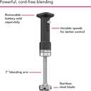 KitchenAid Go Cordless Hand Blender - battery included, KHBRV71, Black Matte