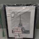 upsimples 11x14 Picture Frame, Display Pictures 8x10 with Mat or 11x14 Without Mat, Wall Hanging Photo Frame, Black, 1 Pack