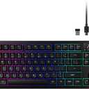 GAMDIAS Hermes M7 Gasket Gaming Keyboard, 80% Hot-Swappable Linear Switches w/RGB Backlit&Knob, 3 Mode BT/2.4G/Wired, 5-Layer Padding Gasket Structure, Software Customizable Digital Display, Black