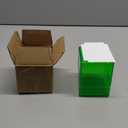 Mlikero Card Deck Cases, Acrylic Commander Deck Box Holding 100+ Sleeved Cards with Dividers, Clear Card Storage Box Fit for MTG, TCG, Sports Cards (Green)