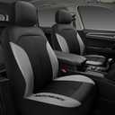 Skechers Car Seat Covers, GOGA Mat Oxford Cloth Seat Covers, Waterproof Car Seat Covers Front Seats, Automotive Universal Fit Seat Cover for Most Cars, Suvs, Trucks, Grey