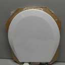 BEMIS 500EC 390 Toilet Seat with Easy Clean & Change Hinges, 1 Pack Round, Cotton White