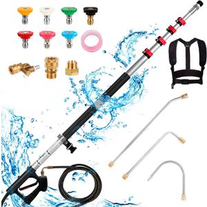 High Pressure Washer Nozzle Set, 7 Pieces Variable Speed Connection, High Pressure Washer Quick Nozzle, 1/4" Quick Connection, 4000 PSI (Washer Wand With 7 Nozzle)