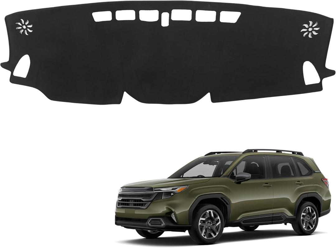 Flannel Dash Cover Fit for Subaru Forester 2025 2026 Accessories Dashboard Cover Mat Flannel Non-Slip Dash Mat Sunshield Glare Sunlight Protector Interior Accessory for Forester 2025 2026