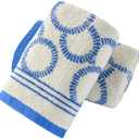 sense gnosis Blue Air Bubble Pattern Hand Towels Set of 2 Super Soft 100% Terry Cotton Towel Highly Absorbent Face Towel for Bathroom 13" X 29"