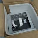 CANEOE 1 Pack Square Flush Mount Ceiling Light, 6000K Black Modern LED Ceiling Light Fixture, Minimalist Hallway Lighting Fixture Ceiling Lamp for Hallway Entryway Bedroom Balcony (Black&White)