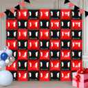 50Pcs Black and Red Party Decorations Square Balloon Wall Balloon Backdrop Double-Sided Mylar Square Balloons Multi-Color Options Shiny Backdrop for Birthday Parties Weddings Baby Showers & Events