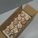 eispap 10Pcs 2oz Square Mini clear Glass Jars Small Honey Jars with Lids for Spice Canning Mason Gifts Candy Honey Wedding Party Favors DIY Crafts Food Storage 4.5 x 5.6cm (10, Rose Gold lid, Mini)