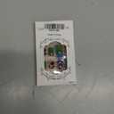 Christmas Nails,24Pcs Short Press on Nails Christmas Fake Nails with Cute Green Monster Designs Full Cover Glitter Red Green Xmas False Nail Holiday Artificial Square Glue on Nail for Women DIY Nail, Christmas Nails Design-2