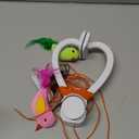 Interactive Cat Toys for Indoor Cats: Automatic Flying Bird Feather Wand Chase Exercise Enrichment Stimulation, USB Rechargeable Durable Safe Hanging Toy for Bored Kittens Adult Multi Cat Households (White)