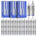 worldget Tattoo Cartridge Needles 3RL 5RL 7RL 9RL 11RL 15PCS Assorted Mixed Sizes #10 Bugpin RL RM Tattoo Needles for Tattoo Pen Machine