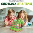 Magnetic Building Blocks 104PCS, STEM Magnet Blocks for Ages 4-8, Montessori Learning Toys for Kids, Sensory Magnetic Cubes for Boys & Girls, Educational Building Set for Birthday