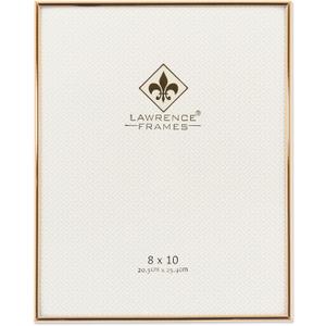 Lawrence Frames 8W x 10-Inch H Simply Gold Metal Picture Frame (670080)