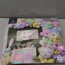 Bunny Balloon Arch Kit  Pastel Balloon Garland with Rabbit & Daisy Balloons for Easter, Spring Party or Baby Shower Decorations  100 Pcs Set