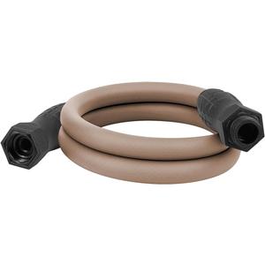Flexzilla Colors SwivelGrip Garden Hose 5/8 in. x 5 ft., Lightweight All-Weather Water Hose, Durable and Flexible, Leak-Free Connections, Brown Mulch