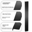 Stainless Steel Stove Gap Filler & Covers (13.8" x 1.4") with Pre-Attached Adhesive - 4-Pack Universal Fit for 13.8-27.6" Gas/Electric Stoves, Tool-Free Installation for Countertop Gaps