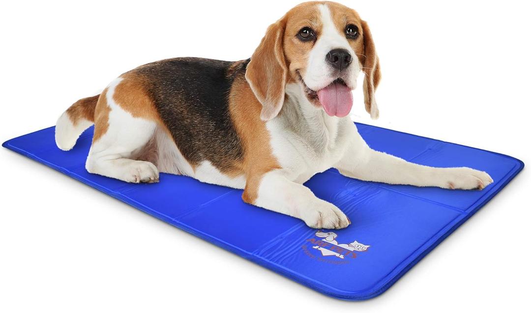 Arf Pets Dog Cooling Mat 27 x 43 Pad for Kennels, Crates and Beds, Non-Toxic, Durable Solid Self Cooling Gel Material. No Refrigeration or Electricity Needed