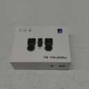 PQRQP 3 in 1 Microphone for iPhone/Android/Camera, Wireless Microphones, 328ft Transmission, 18H Battery Life, Mini Microphone for Record Interview, Vlogs, YouTube, Tiktok (Ebony Black)